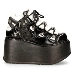 Chaussures Plateformes New Rock Marte Noires Et...