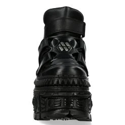 Chaussures Plateformes New Rock Tank En Cuir Noir -ALCHEMY GOTHIC shop chaussures plateformes new rock tank en cuir noir 10