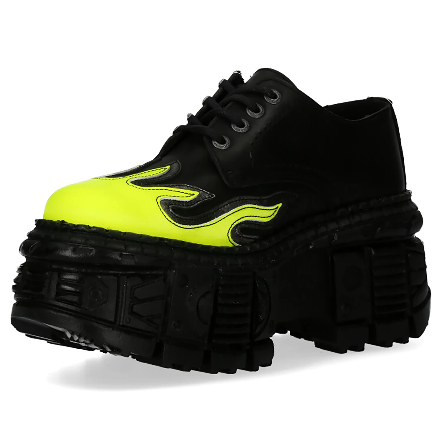 Chaussures Plateformes New Rock Tank En Cuir Noir Et... 6 Chaussures Plateformes New Rock Tank En Cuir Noir Et... – Image 4