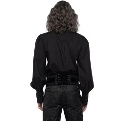 PUNK RAVE Chemise à Jabot 'Lovecraft' Noire Avec Manches... 23 PUNK RAVE Chemise à Jabot 'Lovecraft' Noire Avec Manches... -ALCHEMY GOTHIC shop chemise a jabot lovecraft noire avec manches bouffantes 6