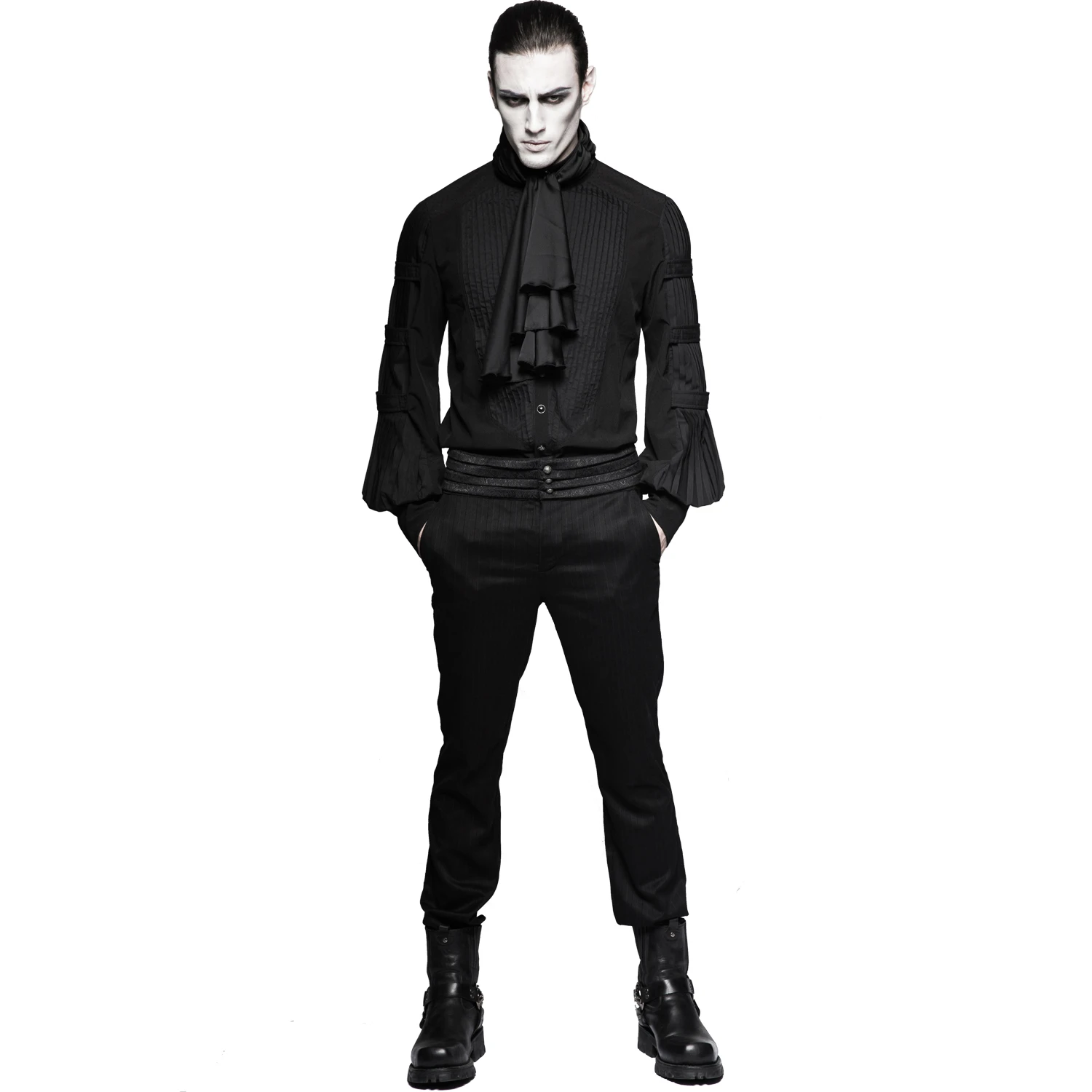 PUNK RAVE Chemise 'Cagliostro' Noire 6 PUNK RAVE Chemise 'Cagliostro' Noire – Image 4