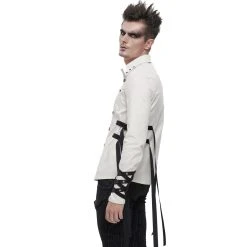 DEVIL FASHION Chemise 'Cryock' Blanche -ALCHEMY GOTHIC shop chemise cryock blanche 4