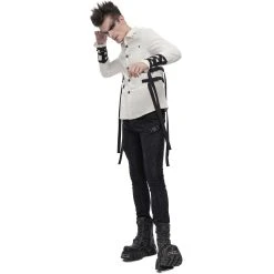 DEVIL FASHION Chemise 'Cryock' Blanche -ALCHEMY GOTHIC shop chemise cryock blanche 9