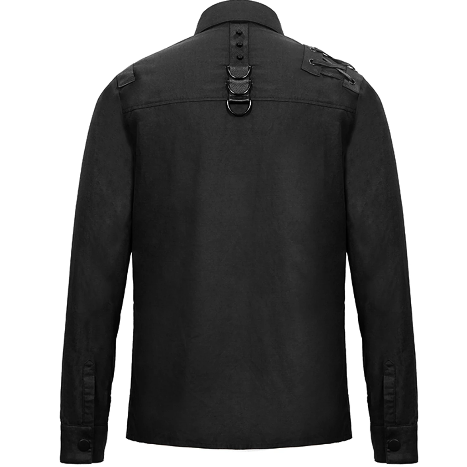 DEVIL FASHION Chemise 'Cyberpunk' Noire 15 DEVIL FASHION Chemise 'Cyberpunk' Noire – Image 13