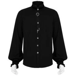 PUNK RAVE Chemise 'Desmond' Noire