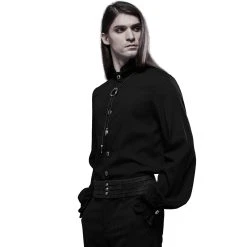 PUNK RAVE Chemise 'Desmond' Noire -ALCHEMY GOTHIC shop chemise desmond noire 4