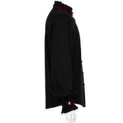 PUNK RAVE Chemise 'Desmond' Noire Et Bordeaux 28 PUNK RAVE Chemise 'Desmond' Noire Et Bordeaux -ALCHEMY GOTHIC shop chemise desmond noire et bordeaux 11