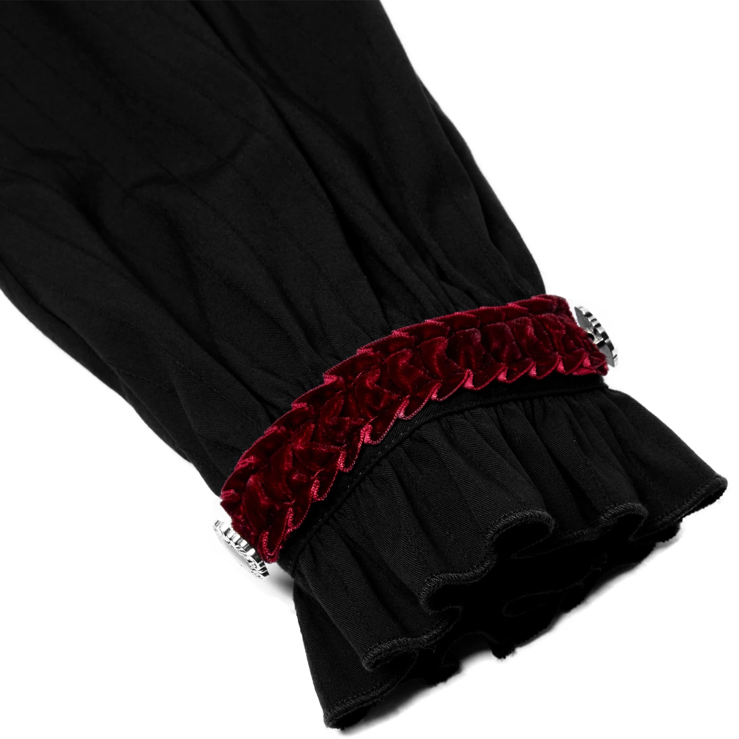 PUNK RAVE Chemise 'Desmond' Noire Et Bordeaux 17 PUNK RAVE Chemise 'Desmond' Noire Et Bordeaux – Image 15