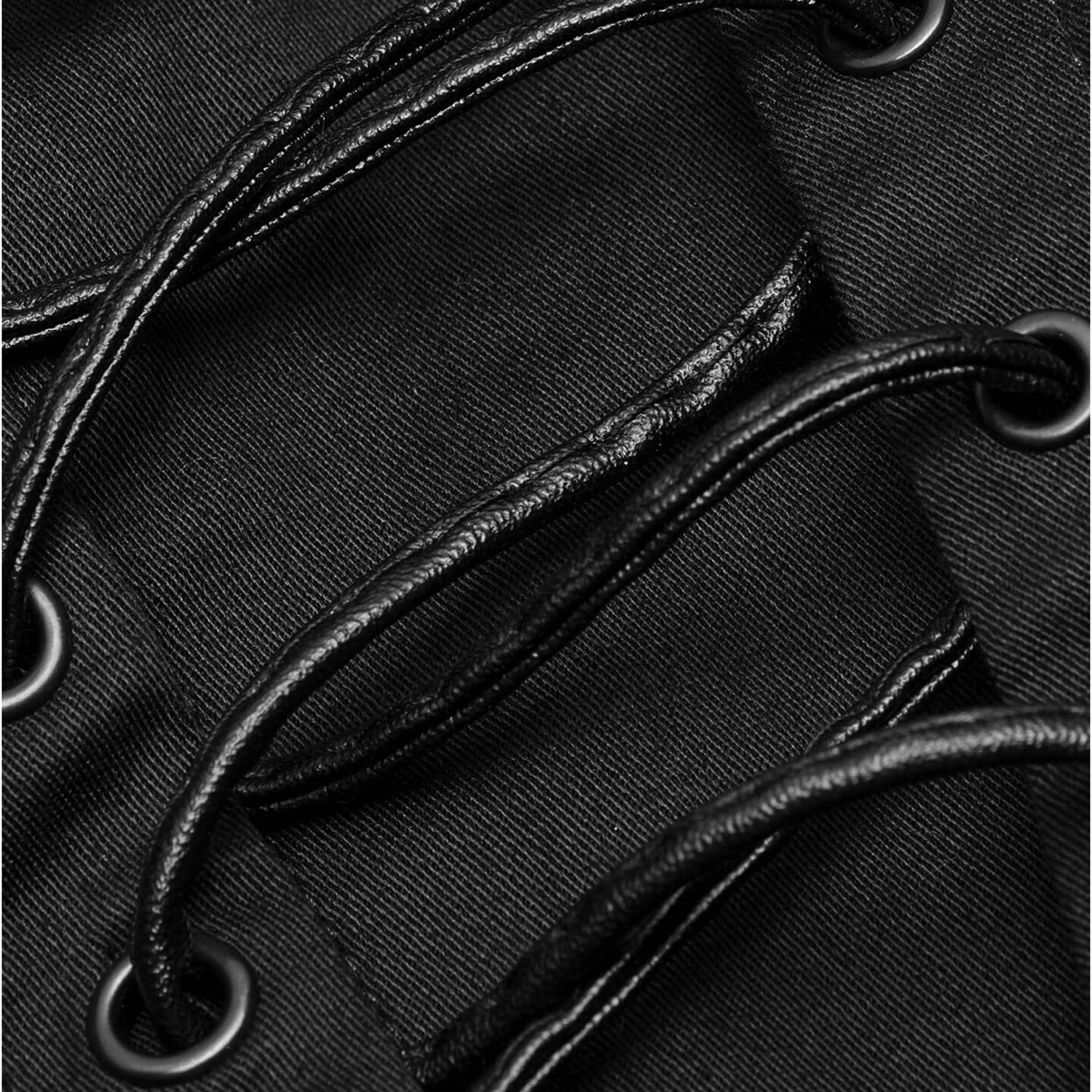 PUNK RAVE Chemise Extra Longue 'Malkavian' Noire 15 PUNK RAVE Chemise Extra Longue 'Malkavian' Noire – Image 13