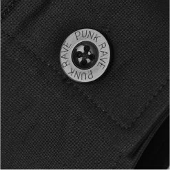 PUNK RAVE Chemise Extra Longue 'Malkavian' Noire 30 PUNK RAVE Chemise Extra Longue 'Malkavian' Noire -ALCHEMY GOTHIC shop chemise extra longue malkavian noire 13