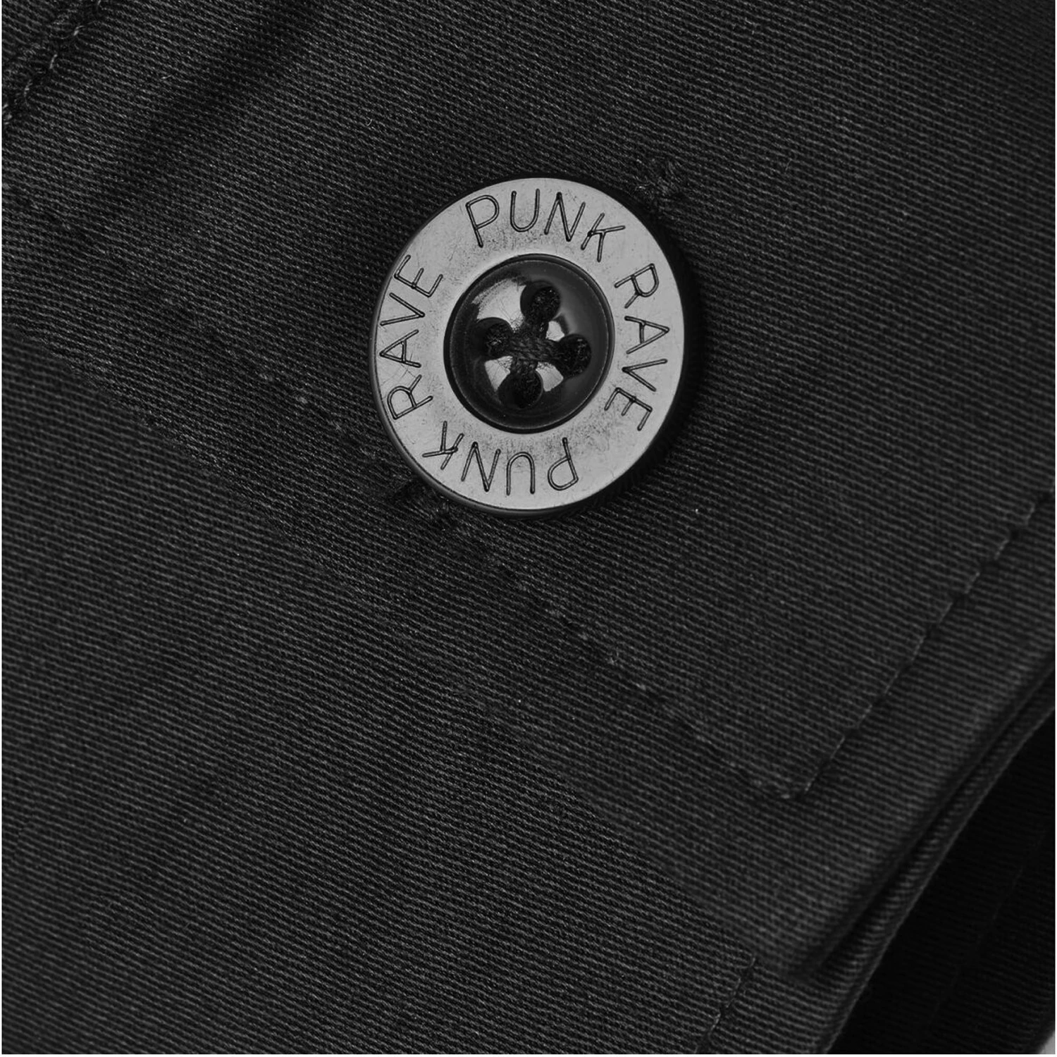 PUNK RAVE Chemise Extra Longue 'Malkavian' Noire 16 PUNK RAVE Chemise Extra Longue 'Malkavian' Noire – Image 14