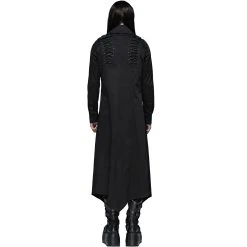 PUNK RAVE Chemise Extra Longue 'Malkavian' Noire 19 PUNK RAVE Chemise Extra Longue 'Malkavian' Noire -ALCHEMY GOTHIC shop chemise extra longue malkavian noire 2