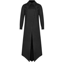 PUNK RAVE Chemise Extra Longue 'Malkavian' Noire