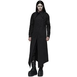 PUNK RAVE Chemise Extra Longue 'Malkavian' Noire 22 PUNK RAVE Chemise Extra Longue 'Malkavian' Noire -ALCHEMY GOTHIC shop chemise extra longue malkavian noire 5