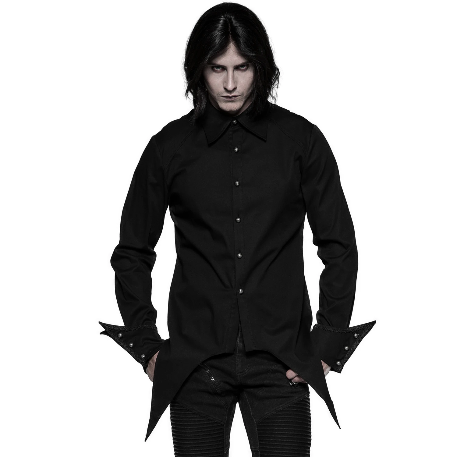 PUNK RAVE Chemise 'Gangrel' Noire 4 PUNK RAVE Chemise 'Gangrel' Noire – Image 2