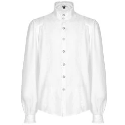 PUNK RAVE Chemise 'Gothic Dragon' Blanche