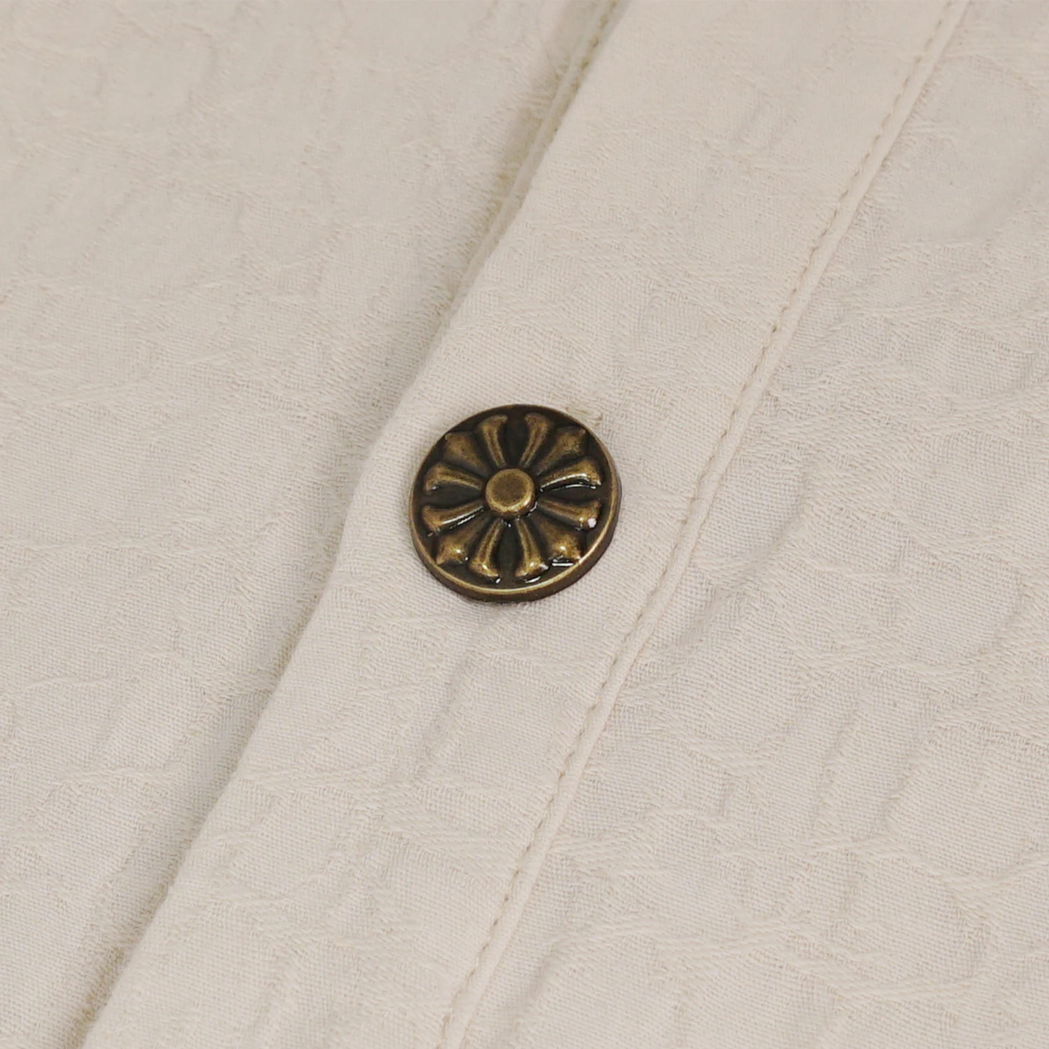 DEVIL FASHION Chemise 'Ishmael' Blanc Cassé 7 DEVIL FASHION Chemise 'Ishmael' Blanc Cassé – Image 5