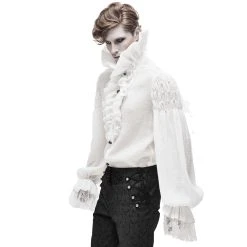 DEVIL FASHION Chemise 'Israfel' Blanche -ALCHEMY GOTHIC shop chemise israfel blanche 3