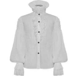 DEVIL FASHION Chemise 'Israfel' Blanche -ALCHEMY GOTHIC shop chemise israfel blanche 8