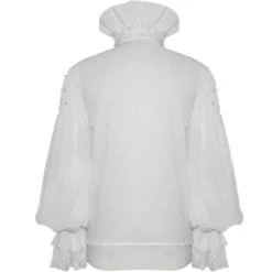 DEVIL FASHION Chemise 'Israfel' Blanche -ALCHEMY GOTHIC shop chemise israfel blanche 9
