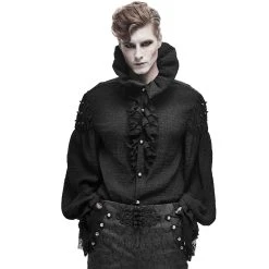DEVIL FASHION Chemise 'Israfel' Noire 26 DEVIL FASHION Chemise 'Israfel' Noire -ALCHEMY GOTHIC shop chemise israfel noire 4