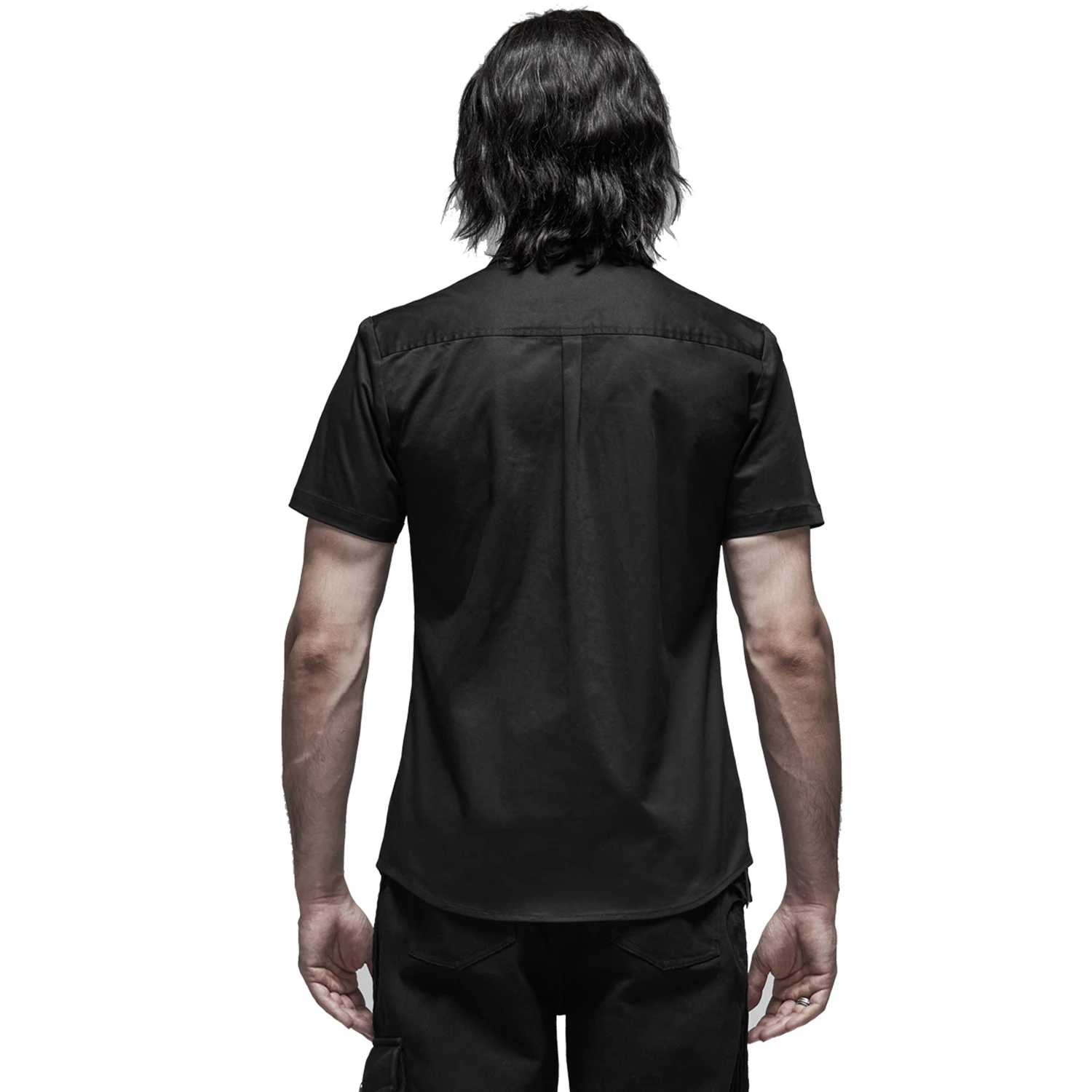PUNK RAVE Chemise Manches Courtes 'Detroit' Noire 5 PUNK RAVE Chemise Manches Courtes 'Detroit' Noire – Image 3