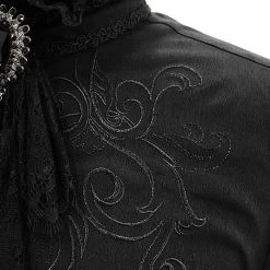 DEVIL FASHION Chemise 'McArthy' Noire -ALCHEMY GOTHIC shop chemise mcarthy noire 10