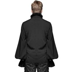 DEVIL FASHION Chemise 'McArthy' Noire -ALCHEMY GOTHIC shop chemise mcarthy noire 2