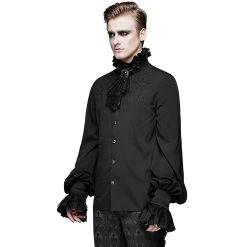 DEVIL FASHION Chemise 'McArthy' Noire -ALCHEMY GOTHIC shop chemise mcarthy noire 6