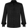 PUNK RAVE Chemise 'Nephilim' Noire 1 PUNK RAVE Chemise 'Nephilim' Noire -ALCHEMY GOTHIC shop chemise nephilim noire