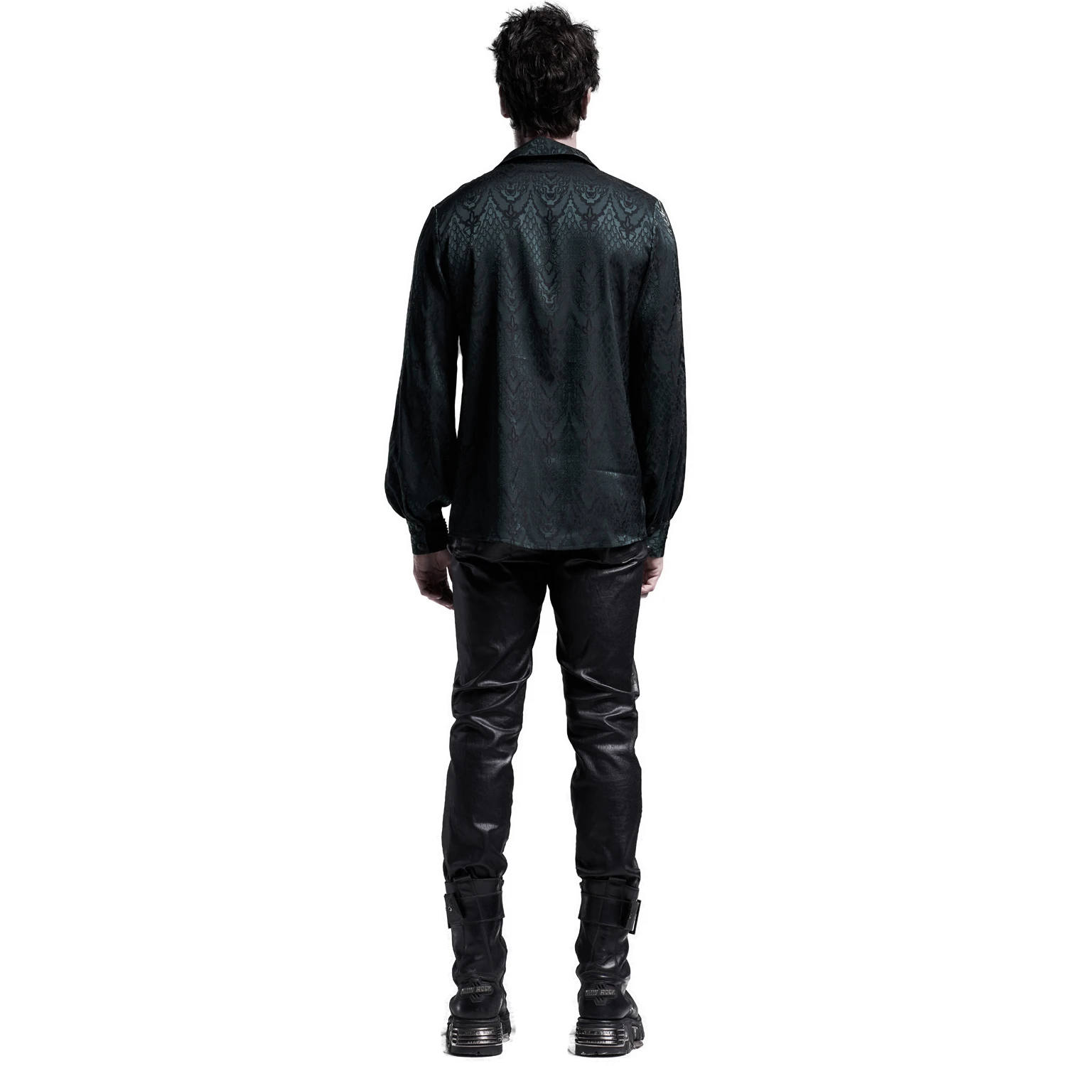 PUNK RAVE Chemise 'Nephilim' Verte 11 PUNK RAVE Chemise 'Nephilim' Verte – Image 9