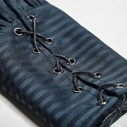 PUNK RAVE Chemise Rayée 'Edward' Bleue -ALCHEMY GOTHIC shop chemise rayee edward bleue 7