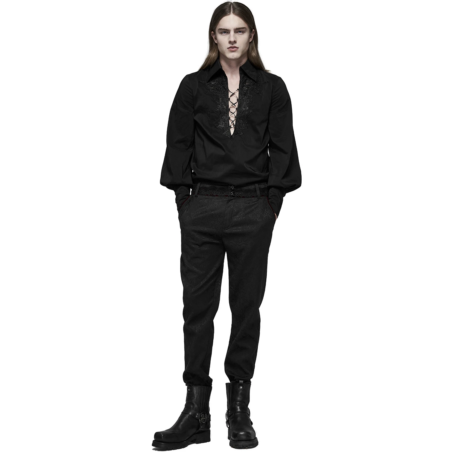 PUNK RAVE Chemise 'Royal Vampire' Noire 13 PUNK RAVE Chemise 'Royal Vampire' Noire – Image 11