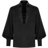 PUNK RAVE Chemise 'Royal Vampire' Noire