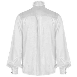 PUNK RAVE Chemise 'Valerian' En Jacquard Blanche -ALCHEMY GOTHIC shop chemise valerian en jacquard blanche 12