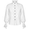 PUNK RAVE Chemise Victorienne 'Asmodeus' Blanche -ALCHEMY GOTHIC shop chemise victorienne asmodeus blanche