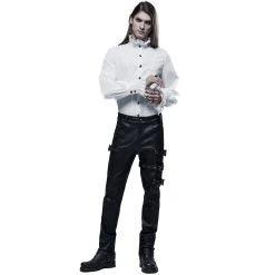 PUNK RAVE Chemise Victorienne 'Asmodeus' Blanche -ALCHEMY GOTHIC shop chemise victorienne asmodeus blanche 5