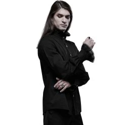 PUNK RAVE Chemise Victorienne 'Asmodeus' Noire -ALCHEMY GOTHIC shop chemise victorienne asmodeus noire 3