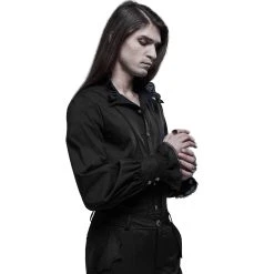 PUNK RAVE Chemise Victorienne 'Asmodeus' Noire -ALCHEMY GOTHIC shop chemise victorienne asmodeus noire 5