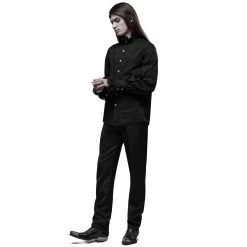 PUNK RAVE Chemise Victorienne 'Asmodeus' Noire -ALCHEMY GOTHIC shop chemise victorienne asmodeus noire 8