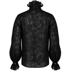 PUNK RAVE Chemise Victorienne 'Gothic Noble' Noire -ALCHEMY GOTHIC shop chemise victorienne gothic noble noire 7