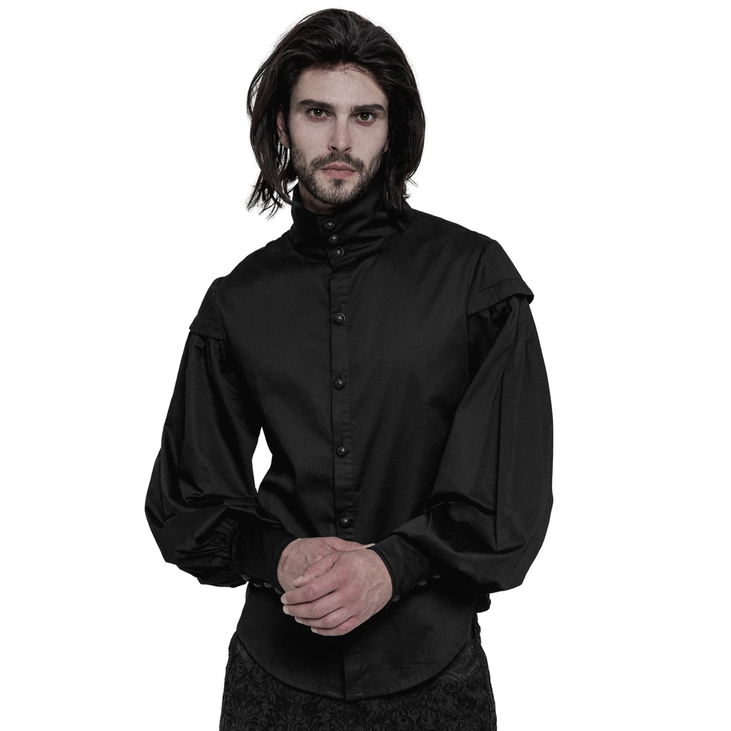 PUNK RAVE Chemise 'Viserion' Noire 4 PUNK RAVE Chemise 'Viserion' Noire – Image 2