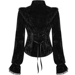 PUNK RAVE Chemisier 'Gothic Retro' Noir -ALCHEMY GOTHIC shop chemisier gothic retro noir 11