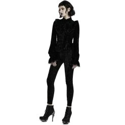 PUNK RAVE Chemisier 'Gothic Retro' Noir -ALCHEMY GOTHIC shop chemisier gothic retro noir 6