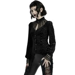 PUNK RAVE Chemisier 'Hecate' Noir -ALCHEMY GOTHIC shop chemisier hecate noir 3