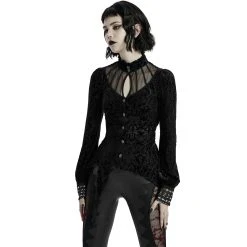 PUNK RAVE Chemisier 'Hecate' Noir -ALCHEMY GOTHIC shop chemisier hecate noir 6