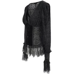 DEVIL FASHION Chemisier 'Lavinia' Noir 31 DEVIL FASHION Chemisier 'Lavinia' Noir -ALCHEMY GOTHIC shop chemisier lavinia noir 12