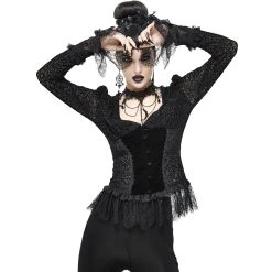 DEVIL FASHION Chemisier 'Lavinia' Noir 22 DEVIL FASHION Chemisier 'Lavinia' Noir -ALCHEMY GOTHIC shop chemisier lavinia noir 3