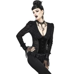 DEVIL FASHION Chemisier 'Lavinia' Noir 23 DEVIL FASHION Chemisier 'Lavinia' Noir -ALCHEMY GOTHIC shop chemisier lavinia noir 4