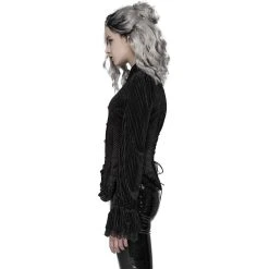 PUNK RAVE Chemisier 'Maeve' Noir -ALCHEMY GOTHIC shop chemisier maeve noir 3